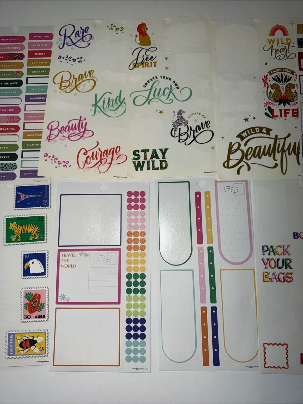 Lot of The Happy Planner stickers